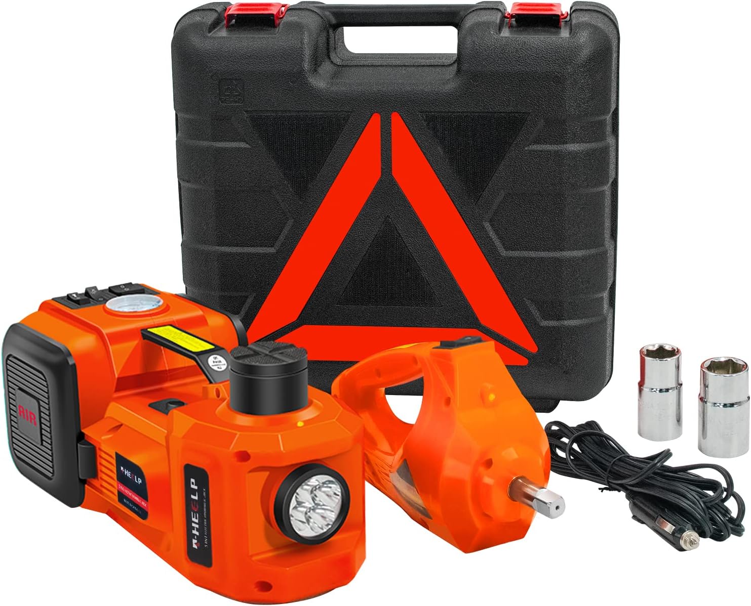 Hydraulic Electric Car Jack with LED Light, Supports up to 5 Tonnes