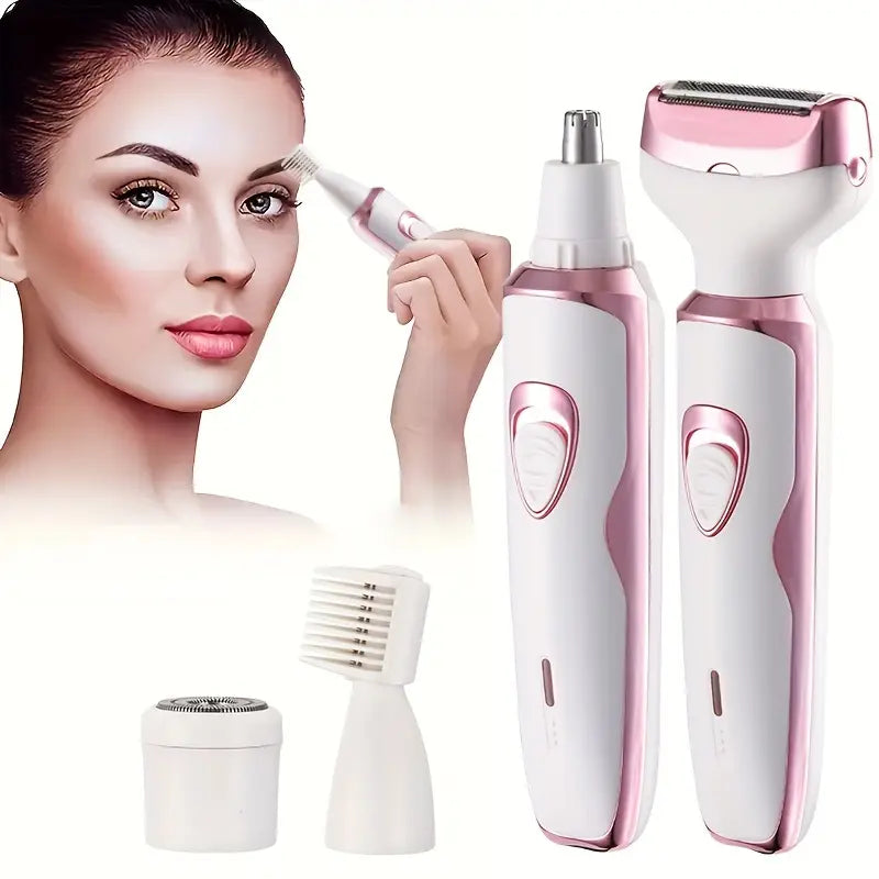 4-in-1 Women’s Electric Shaver – Rechargeable and Portable